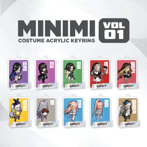 [브라운더스트2] 미니미 코스튬 아크릴 키링 굿즈(랜덤)_Vol.1 | 11.14~11.28