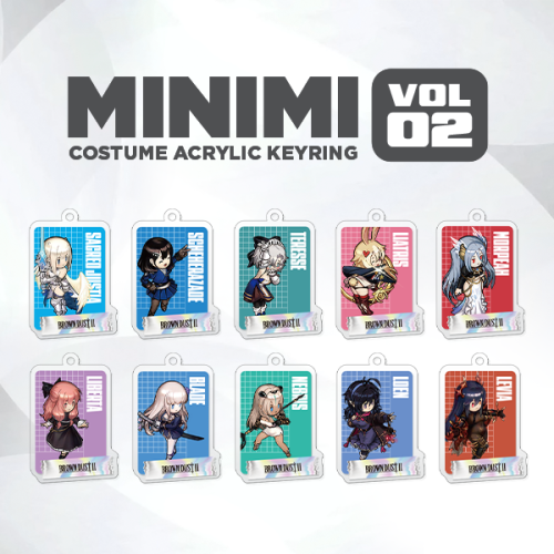 [브라운더스트2] 미니미 코스튬 아크릴 키링 굿즈(랜덤)_Vol.2 | 11.21~12.5
