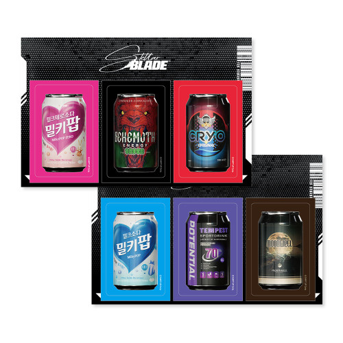 [스텔라 블레이드] 캔 카드스티커 3종 세트 (Pink/Blue)