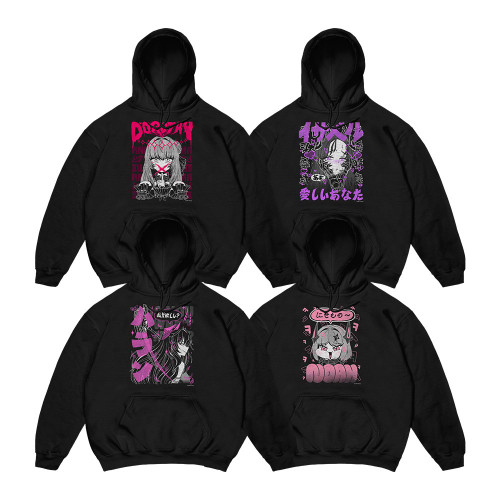 [승리의 여신: 니케] 인헤르트 X 힙스타쿠 기모 후드 티셔츠 (4종)