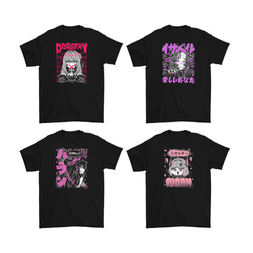 [승리의 여신: 니케] 인헤르트 X 힙스타쿠 반팔 티셔츠 (4종)